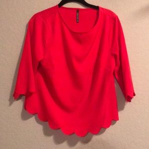Red blouse